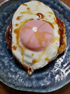 鯵の蒲焼きハンバーグON目玉焼き★-レシピのメイン写真