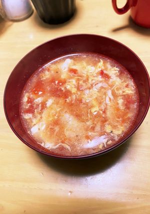 トマトとささみのにんにく卵スープ-レシピのメイン写真