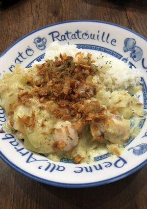 ワンプレート☆チキンマスタードクリーム丼-レシピのメイン写真