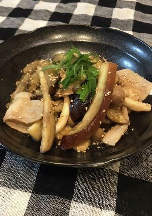 簡単 なすと豚バラのみぞれ煮-レシピのメイン写真