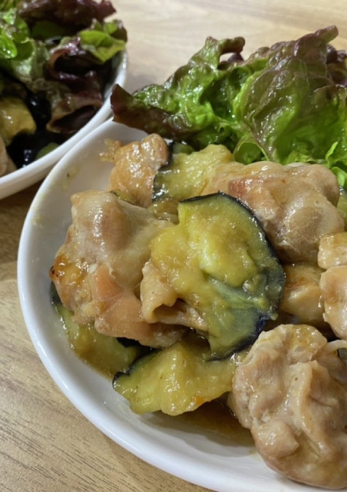 めんつゆで簡単 茄子と鶏肉の炒め物-レシピのメイン写真