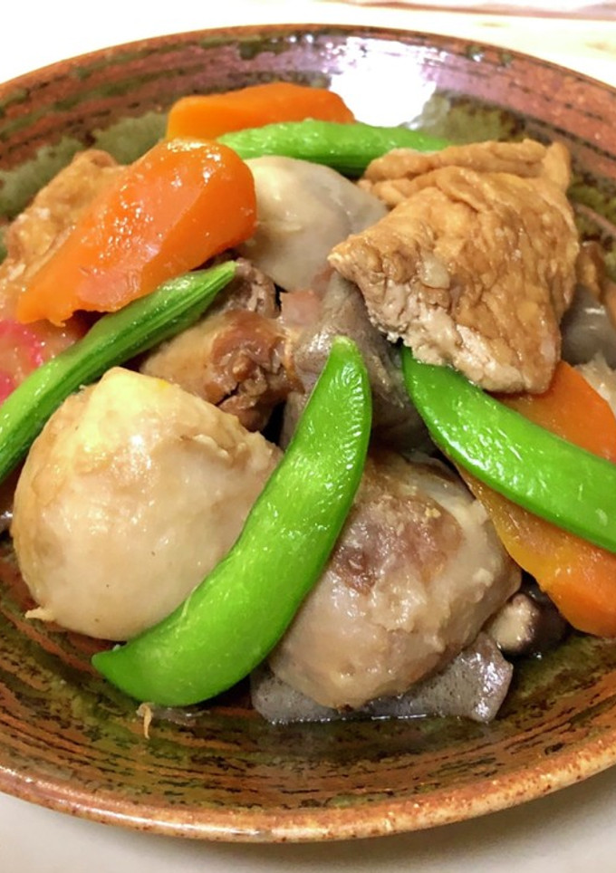 お袋の煮物　里芋と厚揚げなど。-レシピのメイン写真