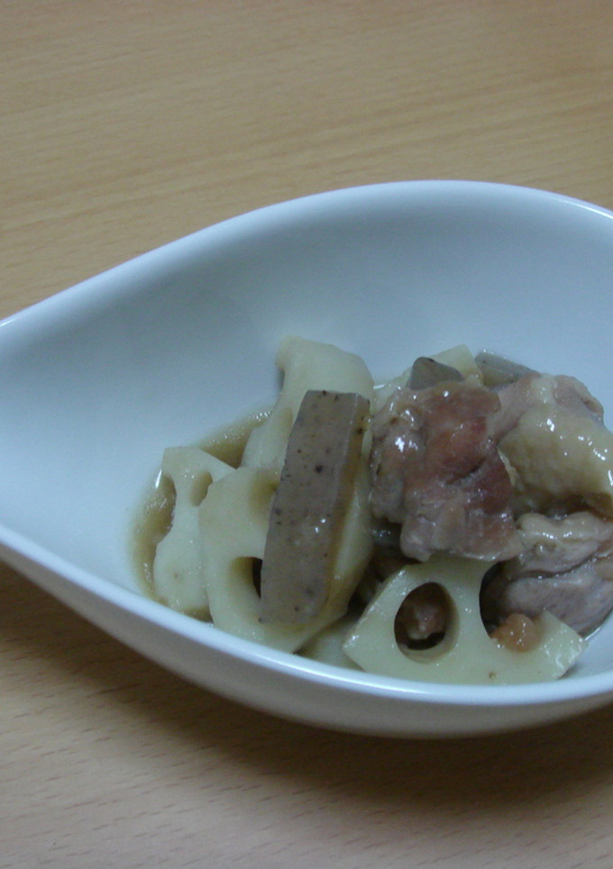 簡単♪蓮根と鶏モモ肉の炒め煮-レシピのメイン写真