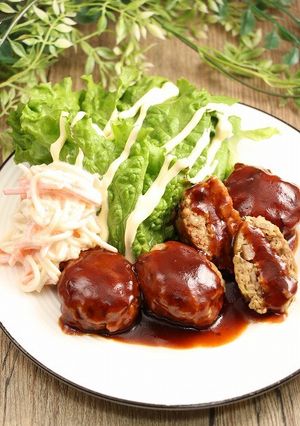 簡単!蓮根ハンバーグ-レシピのメイン写真