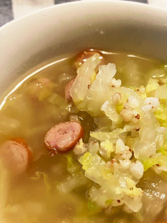 合わせて煮るだけ、白菜のそばごめスープ-レシピのメイン写真