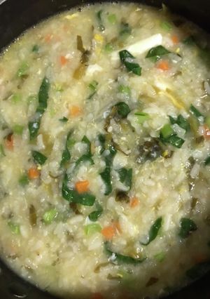 高菜のおかゆ-レシピのメイン写真