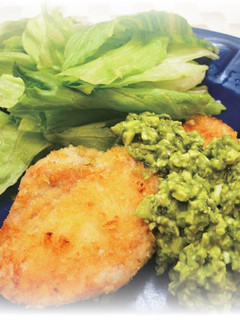 まぐろのパン粉焼き お茶風味タルタルがけ-レシピのメイン写真
