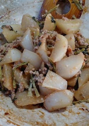 大根豚肉(挽肉)醤油味噌煮(簡単)-レシピのメイン写真