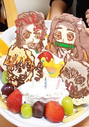 鬼滅の刃ケーキ-レシピのメイン写真