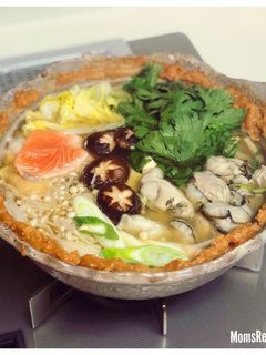 カキの味噌鍋(土手鍋)-レシピのメイン写真