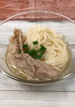 豚ネギそうめん-レシピのメイン写真