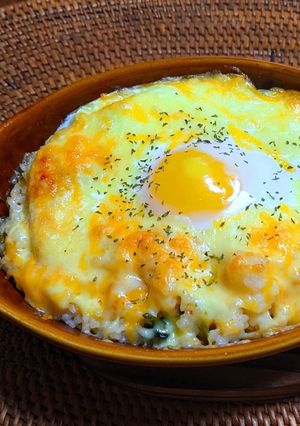 豚キムチ味噌マヨ巣ごもりドリア-レシピのメイン写真