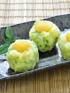 青さの栗きんとん饅頭-レシピのメイン写真