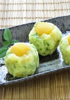 青さの栗きんとん饅頭-レシピのメイン写真