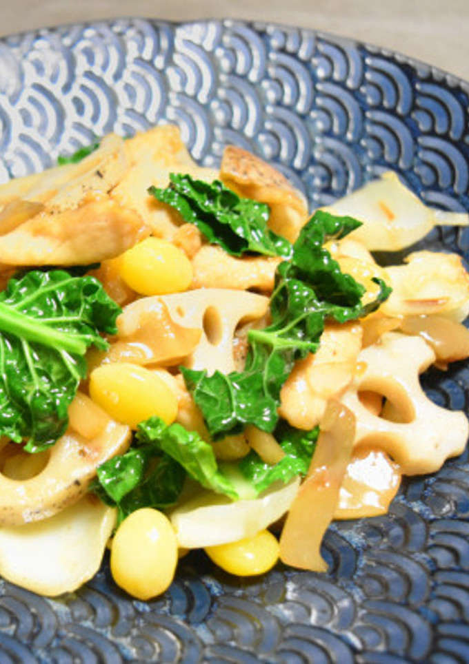 鶏むね肉と冬野菜のザーサイ炒め-レシピのメイン写真