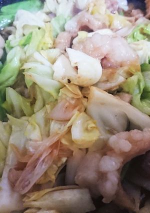 牛ホルモンとキャベツの甘辛味噌炒め-レシピのメイン写真