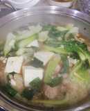 インスタントラーメンで、つけ麺鍋