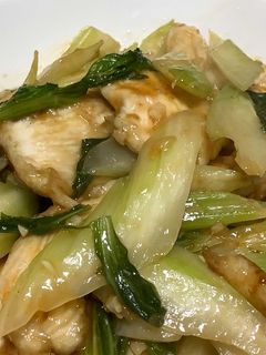 セロリと鶏むね肉の香味豆板醤炒め-レシピのメイン写真