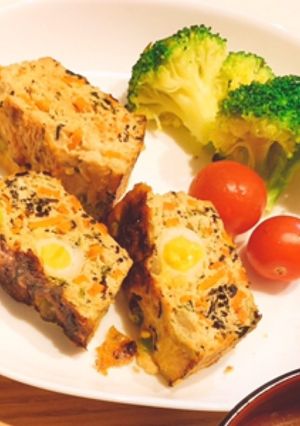 鶏ひき肉で和風ミートローフ-レシピのメイン写真