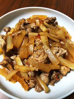 大根と豚肉のピリ辛炒め-レシピのメイン写真