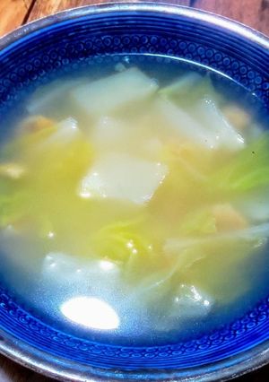 簡単絶品カリカリ鶏皮と白菜のチキンスープ-レシピのメイン写真