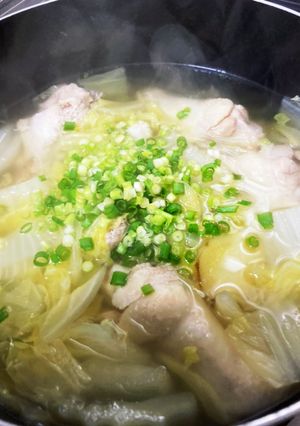シンプル手羽元と白菜のスープ-レシピのメイン写真