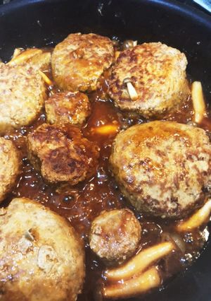 合い挽き肉&鳥ミンチ&豆腐ハンバーグ！！-レシピのメイン写真