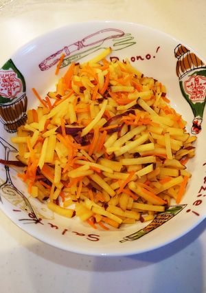 さつまいもの塩バターきんぴら-レシピのメイン写真