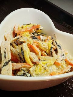白菜とひじきのごまマヨサラダ-レシピのメイン写真