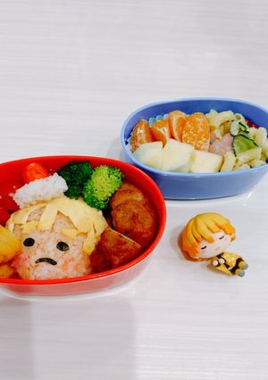 簡単!保育園弁当★鬼滅の刃 善逸-レシピのメイン写真