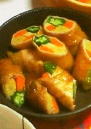 彩り肉巻き ～大人のわさびソース～-レシピのメイン写真