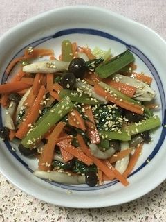 レンジで簡単!こまつなのナムル★-レシピのメイン写真