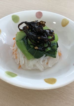 試してびっくり♡大根と小松菜の昆布サラダ-レシピのメイン写真