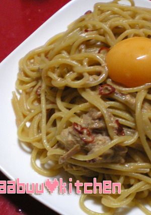 ツナでピリ辛クリーミー醤油バターパスタ！-レシピのメイン写真