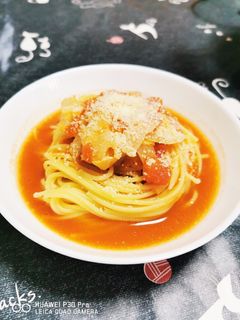 トマトスープパスタ-レシピのメイン写真