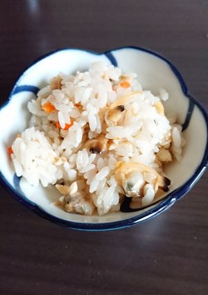 超簡単！あさりご飯（冷凍あさりむき身で）-レシピのメイン写真