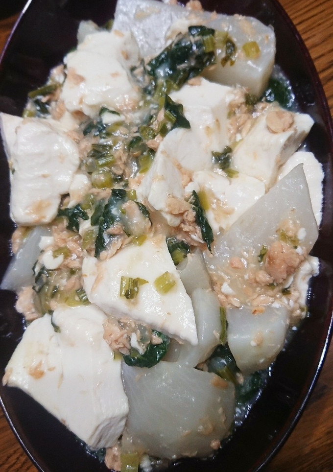 蕪と豆腐の鮭フレークあんかけ-レシピのメイン写真