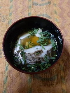 舌平目と豆腐のすまし汁★備前市栄養委員会-レシピのメイン写真