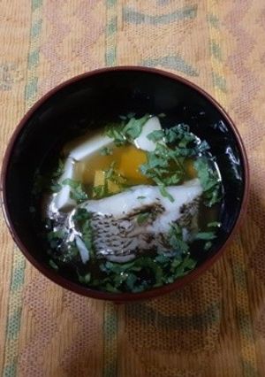 舌平目と豆腐のすまし汁★備前市栄養委員会-レシピのメイン写真