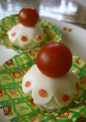 キャラ弁 ポテトサラダのカップケーキ-レシピのメイン写真