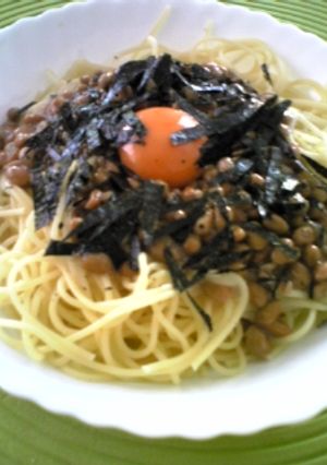 簡単☆納豆パスタ　-レシピのメイン写真