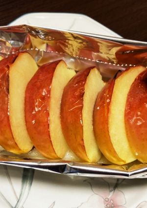焼きりんごトースト〜めちゃうま♡-レシピのメイン写真