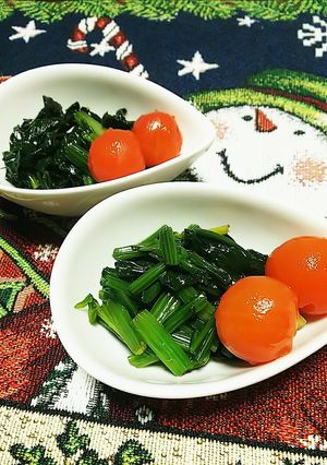 椿油とべっこう醤油の和風クリスマス小鉢-レシピのメイン写真