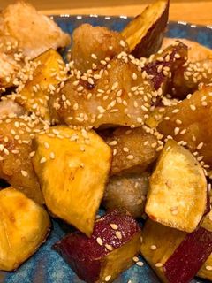 鶏胸肉とさつまいも 甘辛味-レシピのメイン写真