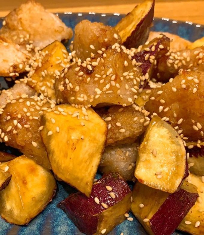 鶏胸肉とさつまいも　甘辛味-レシピのメイン写真