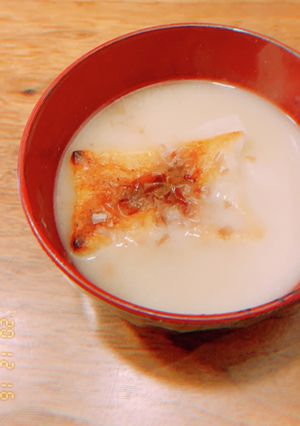 お正月にも甘味にも！ぜんざい風白味噌雑煮-レシピのメイン写真