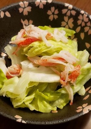 キャベツとカニカマの酒蒸し-レシピのメイン写真