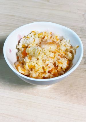 お鍋でエビピラフ　簡単　入れるだけ-レシピのメイン写真