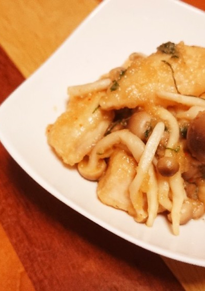簡単酒肴☆鶏ムネ肉とキノコのみぞれ煮-レシピのメイン写真