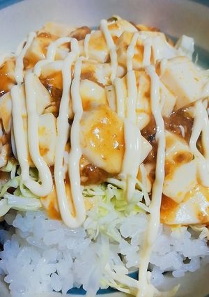 簡単、麻婆豆腐丼！-レシピのメイン写真